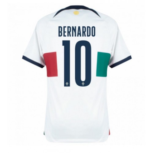 Portugal Bernardo Silva #10 Replica Away Stadium Shirt World Cup 2022 Short Sleeve